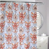 Leaf Motif Shower Curtain