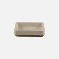 Cedar & Rose Linen Ceramic Soap Dish