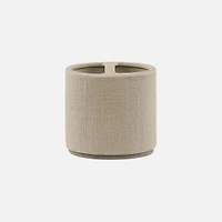 Cedar & Rose Linen Ceramic Toothbrush Holder