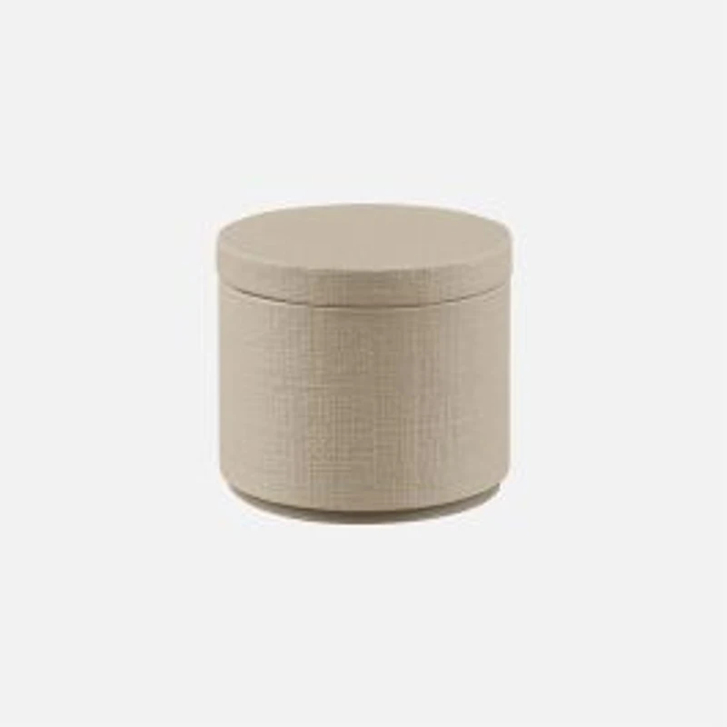 Cedar & Rose Linen Ceramic Cotton Jar