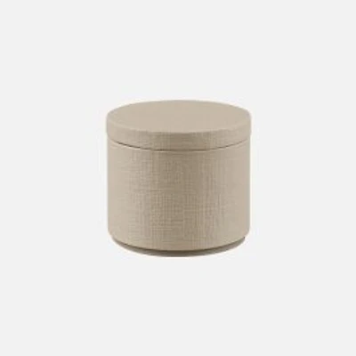 Cedar & Rose Linen Ceramic Cotton Jar