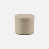 Cedar & Rose Linen Ceramic Cotton Jar