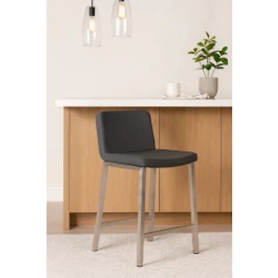 Charles Counter Stool - Stainless Steel