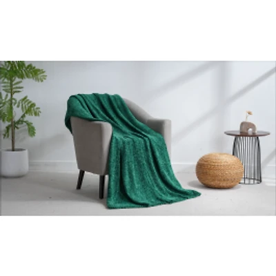 Chenille Throw - Moss Forest