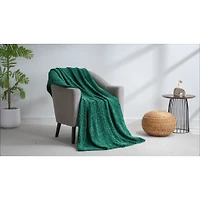 Chenille Throw - Moss Forest