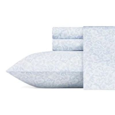 Laura Ashley Blossoming Cotton Sheet Set - Blue Cashmere