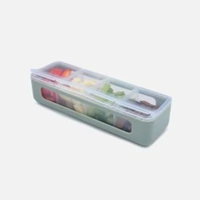 Melii Snackle Box, 4 Compartments - Cactus Fern