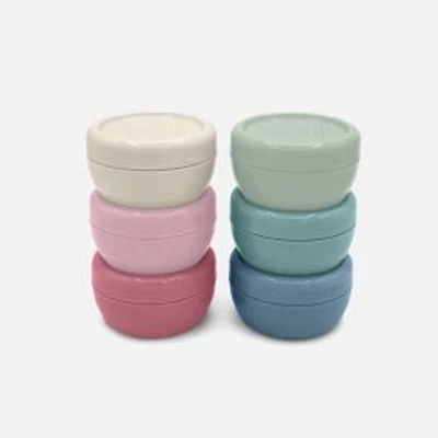 Melii Plastic Condiment Containers, pack of 6 - Multi Colors