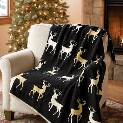 Midnight Reversible Throw