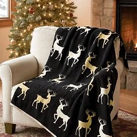 Midnight Reversible Throw