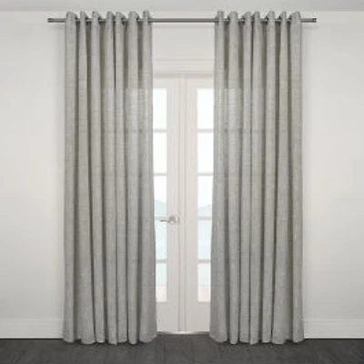 Melfi Semi Transparent Sheer Jacquard Grommet Panel, Extra Wide