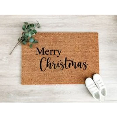 Merry Christmas Coir Doormat