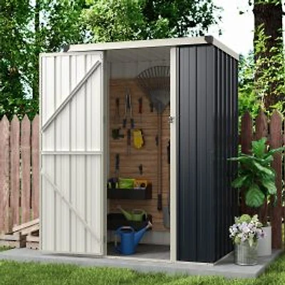 Outdoor Storage Shed with Lockable Door