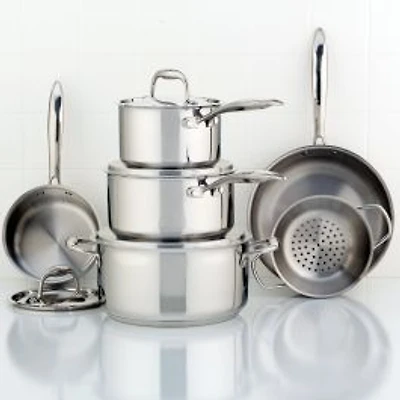 Meyer Accolade Stainless Steel Cookware, Set of 10