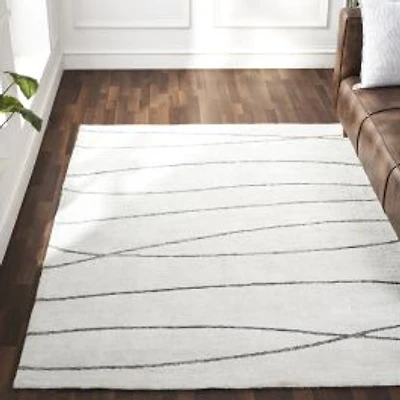 Hazel Off-White and Grey Rug