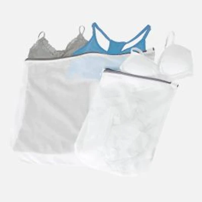 2-piece White Mesh Sweater-Socks Wash Bag by Neat & Tidy