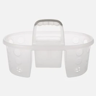 N&T Cleaning Wash Basket with Handle - White