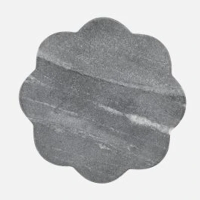Scallop Marble Coaster Charcoal by Maxwell & Williams