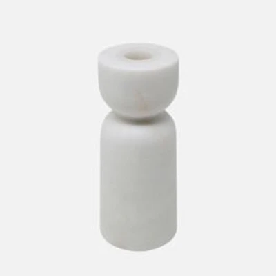Marble Candle Holder - White