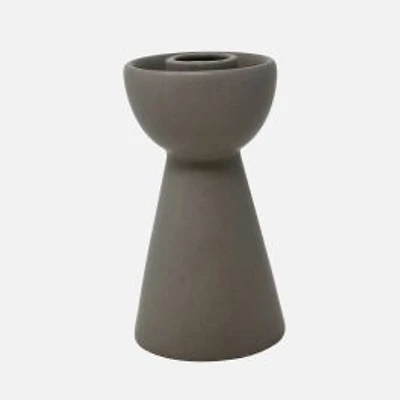 Classico Candle Holder, 12 cm - Grey