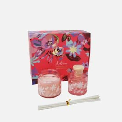 Pink Garden Diffuser and Candle Set