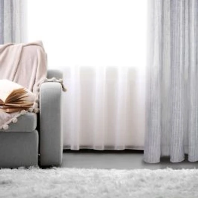 Nobile Semi Sheer Jacquard Grommet Curtain