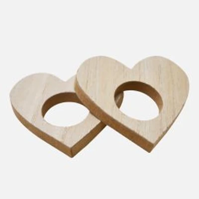 Heart Napkin Rings, Set of 2