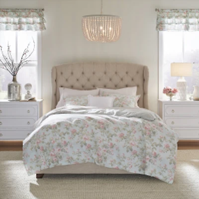 Laura Ashley Madelynn Cotton Duvet Cover Set