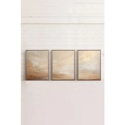 Golden Dune Trio Wall Art - Set of 3