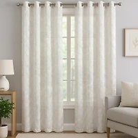 Osaka Semi Sheer Embroidered Grommet Panel
