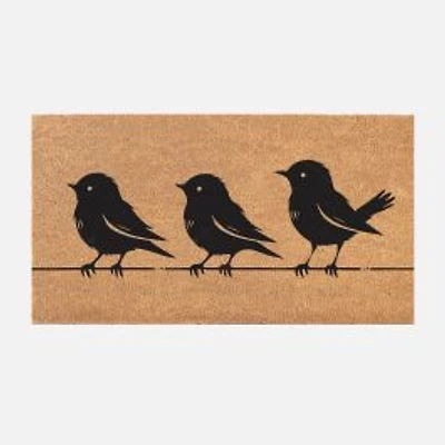 Coir Mat - Birds on a wire