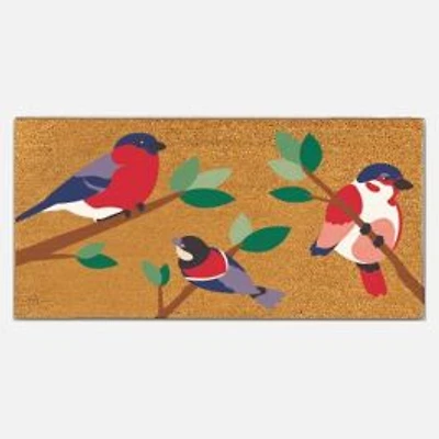 Three Birds Coir Mat - Natural