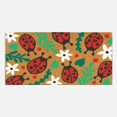 Lady Bugs Coir Mat - Natural