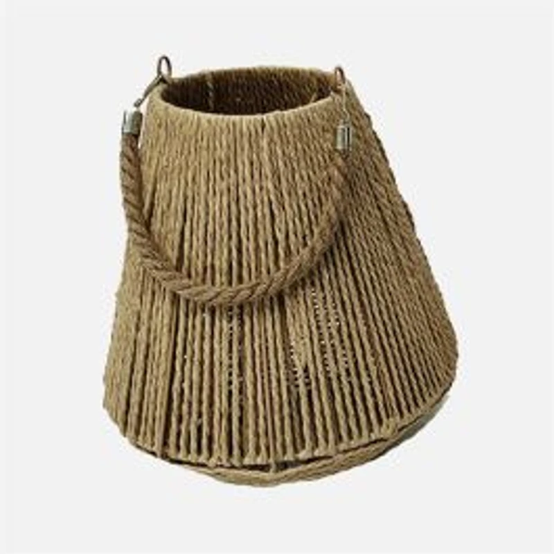 Rattan Woven Candle Holder - 10.5''