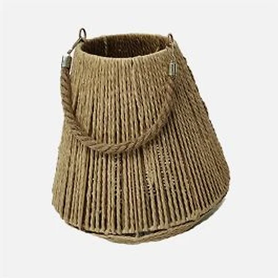 Rattan Woven Candle Holder - 10.5''