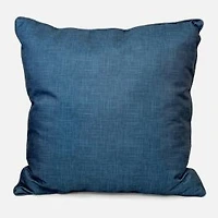 Azure Square Solid Cushion