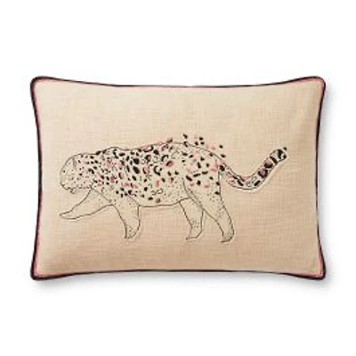 Loloi Roman Ivory and Black Cushion
