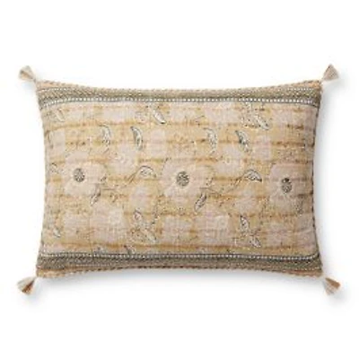 Loloi Darby Wheat and Multi Cushion