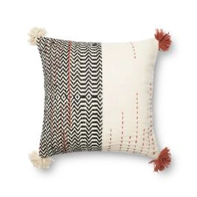 Loloi Angel Black and Ivory Cushion