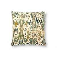 Loloi Blaise Green and Multi Cushion