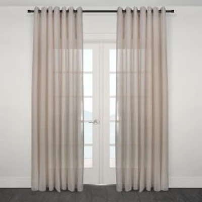 Palma Extra Wide Jacquard Sheer Grommet Panel