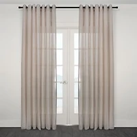 Palma Extra Wide Jacquard Sheer Grommet Panel