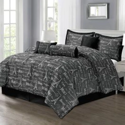 Paris Comforter Set, 7 pieces