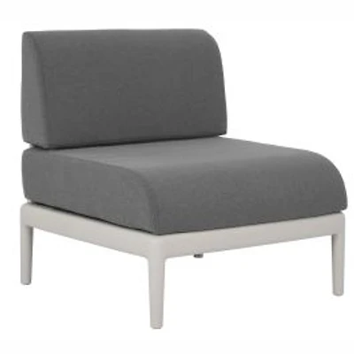 Patioflare Leaf Modular Armless Patio Chair, Grey