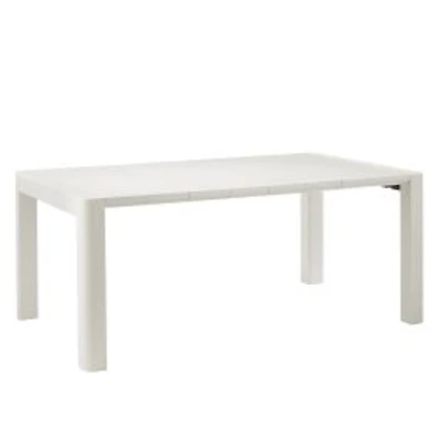 Patioflare Rectangular Patio Table, Cream - 70 in