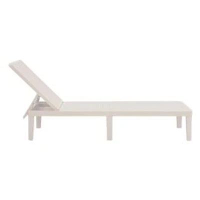 Patioflare Outdoor Lounge Chair, Cream