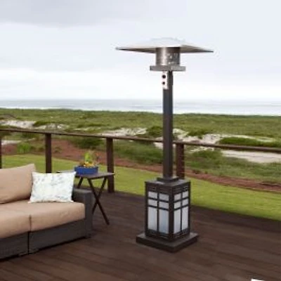Paramount Illuminated Mission Patio Heater, Square