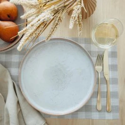 Uno Alabaster Dinner Plate by Mesa Ceramics