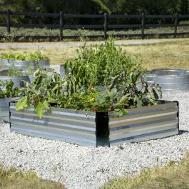 Grapevine Steel Raised Garden Bed