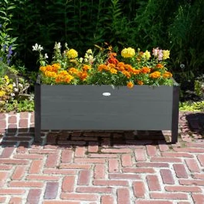 Grapevine Recycled Wood Rectangular Planter